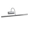 GLOBOSTAR® TROIS 60438 Μοντέρνο Φωτιστικό Τοίχου - Απλίκα Καθρέπτη Μπάνιου LED 12W 1400lm 120° AC 220-240V IP44 Φυσικό Λευκό 4500K - Lumileds SMD Chip & TÜV SÜD Driver - Νίκελ Χρώμιο - Μ60 x Π24 x Υ18cm - 3 Χρόνια Εγγύηση