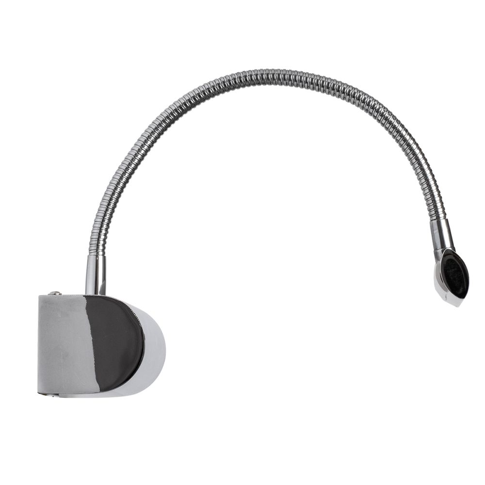 GLOBOSTAR® TROIS 60438 Μοντέρνο Φωτιστικό Τοίχου - Απλίκα Καθρέπτη Μπάνιου LED 12W 1400lm 120° AC 220-240V IP44 Φυσικό Λευκό 4500K - Lumileds SMD Chip & TÜV SÜD Driver - Νίκελ Χρώμιο - Μ60 x Π24 x Υ18cm - 3 Χρόνια Εγγύηση