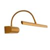 GLOBOSTAR® TROIS 60439 Μοντέρνο Φωτιστικό Τοίχου - Απλίκα Καθρέπτη Μπάνιου LED 12W 1400lm 120° AC 220-240V Αδιάβροχο IP44 Φυσικό Λευκό 4500K - Lumileds SMD Chip & TÜV SÜD Driver - Χάλκινο - Μ60 x Π24 x Υ18cm - 3 Χρόνια Εγγύηση