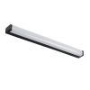 GLOBOSTAR® RENATA 60440 Μοντέρνο Φωτιστικό Τοίχου - Απλίκα Καθρέπτη Μπάνιου LED 12W 1400lm 180° AC 220-240V IP44 Φυσικό Λευκό 4500K - Lumileds SMD Chip & TÜV SÜD Driver - Μαύρο Ματ - Μ60 x Π4 x Υ5.5cm - 3 Χρόνια Εγγύηση