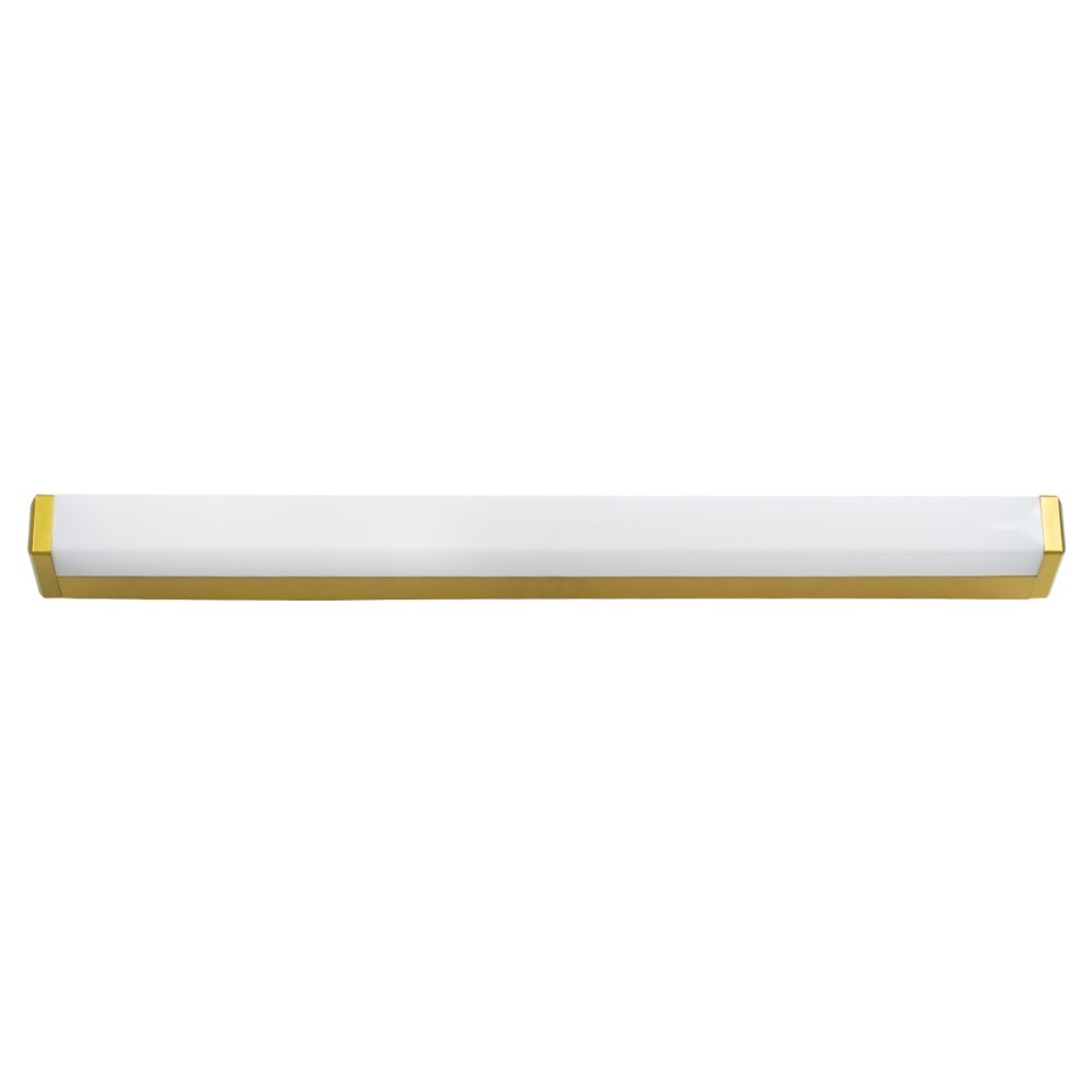 GLOBOSTAR® RENATA 60441 Μοντέρνο Φωτιστικό Τοίχου - Απλίκα Καθρέπτη Μπάνιου LED 12W 1400lm 210° AC 220-240V IP44 Φυσικό Λευκό 4500K - Lumileds SMD Chip & TÜV SÜD Driver - Χρυσό - Μ60 x Π4 x Υ5.5cm - 3 Χρόνια Εγγύηση