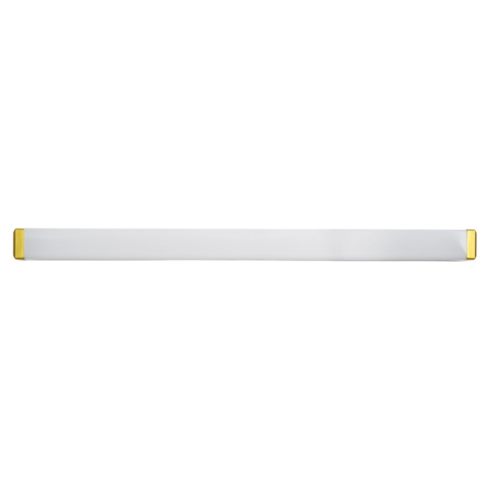 GLOBOSTAR® RENATA 60441 Μοντέρνο Φωτιστικό Τοίχου - Απλίκα Καθρέπτη Μπάνιου LED 12W 1400lm 210° AC 220-240V IP44 Φυσικό Λευκό 4500K - Lumileds SMD Chip & TÜV SÜD Driver - Χρυσό - Μ60 x Π4 x Υ5.5cm - 3 Χρόνια Εγγύηση