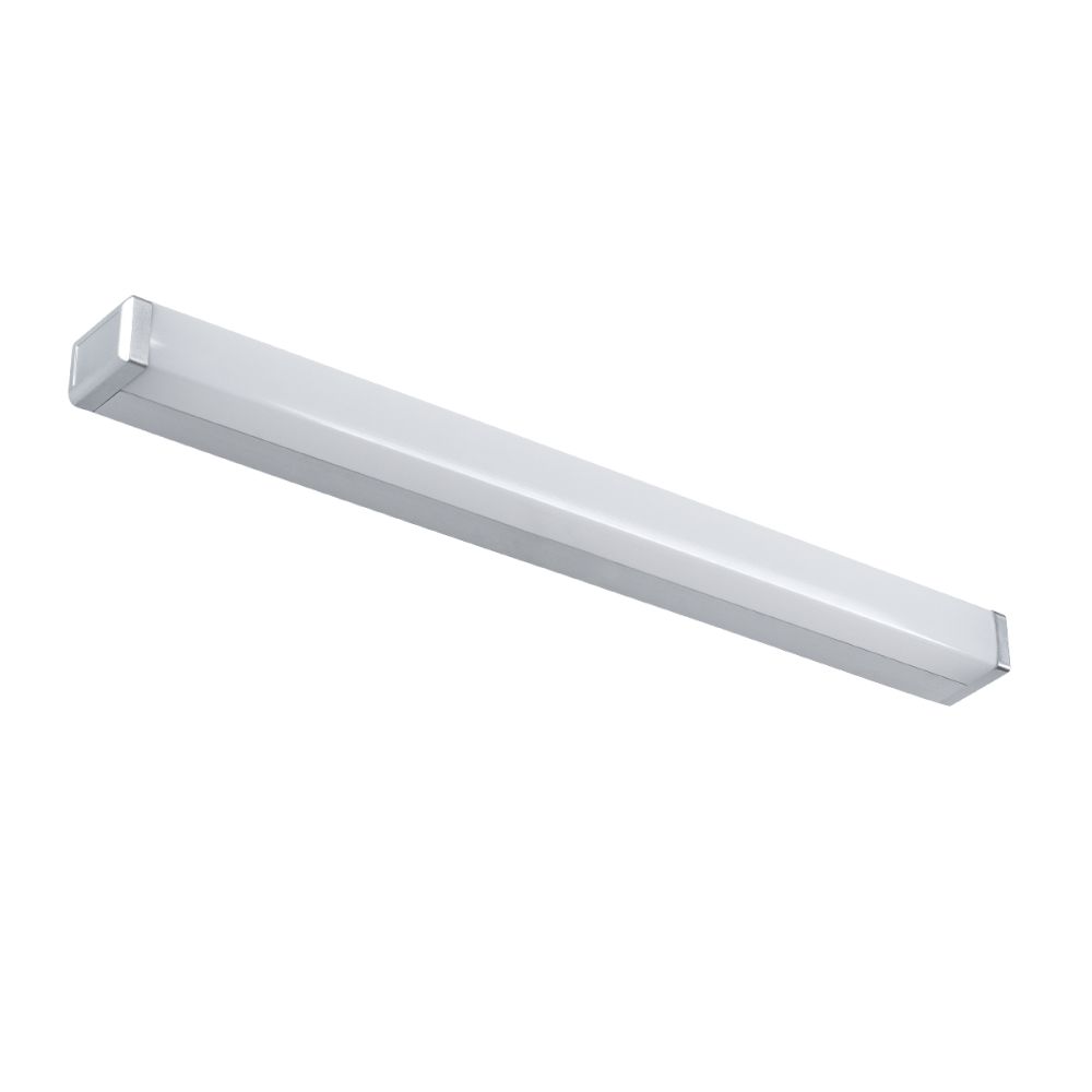 GLOBOSTAR® RENATA 60442 Μοντέρνο Φωτιστικό Τοίχου - Απλίκα Καθρέπτη Μπάνιου LED 12W 1400lm 180° AC 220-240V IP44 Φυσικό Λευκό 4500K - Lumileds SMD Chip & TÜV SÜD Driver - Νίκελ Χρώμιο - Μ60 x Π4 x Υ5.5cm - 3 Χρόνια Εγγύηση