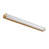 GLOBOSTAR® RENATA 60443 Μοντέρνο Φωτιστικό Τοίχου - Απλίκα Καθρέπτη Μπάνιου LED 12W 1400lm 210° AC 220-240V IP44 Φυσικό Λευκό 4500K - Lumileds SMD Chip & TÜV SÜD Driver - Χρυσό Βούρτσας - Μ60 x Π4 x Υ5.5cm - 3 Χρόνια Εγγύηση