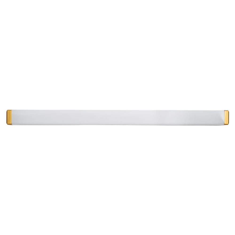 GLOBOSTAR® RENATA 60443 Μοντέρνο Φωτιστικό Τοίχου - Απλίκα Καθρέπτη Μπάνιου LED 12W 1400lm 210° AC 220-240V IP44 Φυσικό Λευκό 4500K - Lumileds SMD Chip & TÜV SÜD Driver - Χρυσό Βούρτσας - Μ60 x Π4 x Υ5.5cm - 3 Χρόνια Εγγύηση