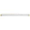 GLOBOSTAR® RENATA 60443 Μοντέρνο Φωτιστικό Τοίχου - Απλίκα Καθρέπτη Μπάνιου LED 12W 1400lm 210° AC 220-240V IP44 Φυσικό Λευκό 4500K - Lumileds SMD Chip & TÜV SÜD Driver - Χρυσό Βούρτσας - Μ60 x Π4 x Υ5.5cm - 3 Χρόνια Εγγύηση
