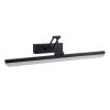 GLOBOSTAR® MARA 60446 Μοντέρνο Φωτιστικό Τοίχου - Απλίκα Καθρέπτη Μπάνιου LED 12W 1400lm 120° AC 220-240V IP20 Φυσικό Λευκό 4500K - Lumileds SMD Chip & TÜV SÜD Driver - Μαύρο Ματ - Μ60 x Π15 x Υ13cm - 3 Χρόνια Εγγύηση