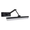 GLOBOSTAR® MARA 60446 Μοντέρνο Φωτιστικό Τοίχου - Απλίκα Καθρέπτη Μπάνιου LED 12W 1400lm 120° AC 220-240V IP20 Φυσικό Λευκό 4500K - Lumileds SMD Chip & TÜV SÜD Driver - Μαύρο Ματ - Μ60 x Π15 x Υ13cm - 3 Χρόνια Εγγύηση