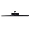 GLOBOSTAR® MARA 60446 Μοντέρνο Φωτιστικό Τοίχου - Απλίκα Καθρέπτη Μπάνιου LED 12W 1400lm 120° AC 220-240V IP20 Φυσικό Λευκό 4500K - Lumileds SMD Chip & TÜV SÜD Driver - Μαύρο Ματ - Μ60 x Π15 x Υ13cm - 3 Χρόνια Εγγύηση
