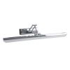 GLOBOSTAR® MARA 60447 Μοντέρνο Φωτιστικό Τοίχου - Απλίκα Καθρέπτη Μπάνιου LED 12W 1400lm 120° AC 220-240V IP20 Φυσικό Λευκό 4500K - Lumileds SMD Chip & TÜV SÜD Driver - Νίκελ Χρώμιο - Μ60 x Π15 x Υ13cm - 3 Χρόνια Εγγύηση