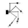 GLOBOSTAR® MARA 60447 Μοντέρνο Φωτιστικό Τοίχου - Απλίκα Καθρέπτη Μπάνιου LED 12W 1400lm 120° AC 220-240V IP20 Φυσικό Λευκό 4500K - Lumileds SMD Chip & TÜV SÜD Driver - Νίκελ Χρώμιο - Μ60 x Π15 x Υ13cm - 3 Χρόνια Εγγύηση