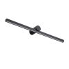 GLOBOSTAR® ROSA 60450 Μοντέρνο Φωτιστικό Τοίχου - Απλίκα Καθρέπτη Μπάνιου LED 12W 1400lm 120° AC 220-240V IP20 Φυσικό Λευκό 4500K - Lumileds SMD Chip & TÜV SÜD Driver - Μαύρο Ματ - Μ60 x Π15 x Υ7cm - 3 Χρόνια Εγγύηση