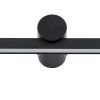 GLOBOSTAR® ROSA 60450 Μοντέρνο Φωτιστικό Τοίχου - Απλίκα Καθρέπτη Μπάνιου LED 12W 1400lm 120° AC 220-240V IP20 Φυσικό Λευκό 4500K - Lumileds SMD Chip & TÜV SÜD Driver - Μαύρο Ματ - Μ60 x Π15 x Υ7cm - 3 Χρόνια Εγγύηση