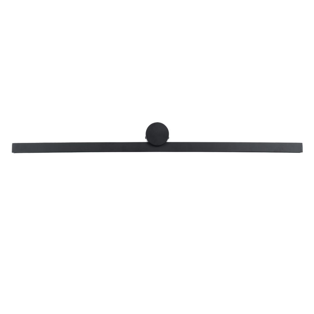 GLOBOSTAR® ROSA 60450 Μοντέρνο Φωτιστικό Τοίχου - Απλίκα Καθρέπτη Μπάνιου LED 12W 1400lm 120° AC 220-240V IP20 Φυσικό Λευκό 4500K - Lumileds SMD Chip & TÜV SÜD Driver - Μαύρο Ματ - Μ60 x Π15 x Υ7cm - 3 Χρόνια Εγγύηση