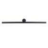 GLOBOSTAR® ROSA 60450 Μοντέρνο Φωτιστικό Τοίχου - Απλίκα Καθρέπτη Μπάνιου LED 12W 1400lm 120° AC 220-240V IP20 Φυσικό Λευκό 4500K - Lumileds SMD Chip & TÜV SÜD Driver - Μαύρο Ματ - Μ60 x Π15 x Υ7cm - 3 Χρόνια Εγγύηση