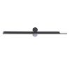 GLOBOSTAR® ROSA 60451 Μοντέρνο Φωτιστικό Τοίχου - Απλίκα Καθρέπτη Μπάνιου LED 12W 1400lm 120° AC 220-240V IP44 Φυσικό Λευκό 4500K - Lumileds SMD Chip & TÜV SÜD Driver - Νίκελ Χρώμιο - Μ60 x Π15 x Υ7cm - 3 Χρόνια Εγγύηση