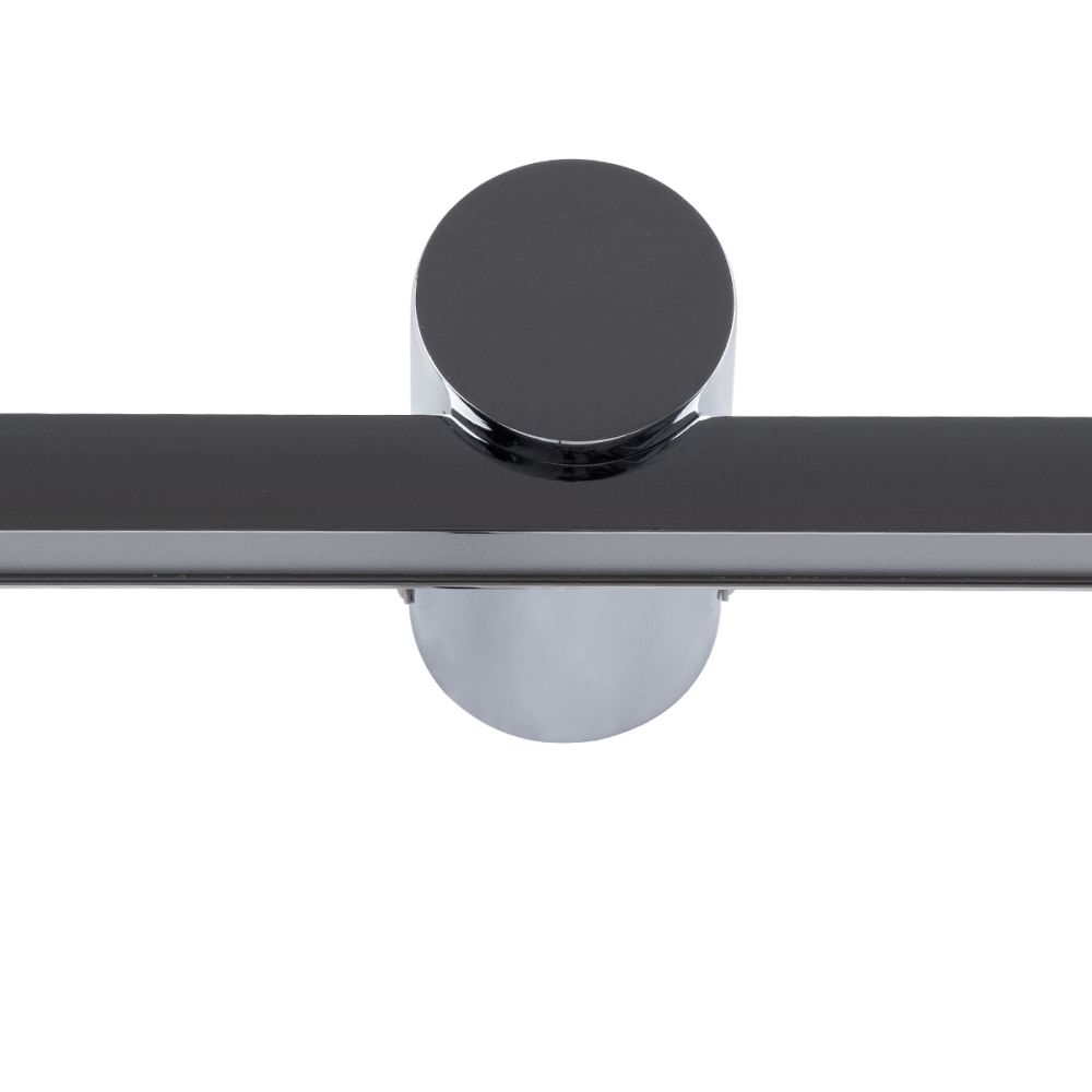 GLOBOSTAR® ROSA 60451 Μοντέρνο Φωτιστικό Τοίχου - Απλίκα Καθρέπτη Μπάνιου LED 12W 1400lm 120° AC 220-240V IP44 Φυσικό Λευκό 4500K - Lumileds SMD Chip & TÜV SÜD Driver - Νίκελ Χρώμιο - Μ60 x Π15 x Υ7cm - 3 Χρόνια Εγγύηση