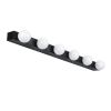 GLOBOSTAR® BELLA 60452 Μοντέρνο Φωτιστικό Τοίχου - Απλίκα Καθρέπτη Μπάνιου LED 18W 2052lm 300° AC 220-240V IP44 Φυσικό Λευκό 4500K - Bridgelux COB Chip & TÜV SÜD Driver - Μαύρο Ματ & Λευκό - Μ70 x Π11 x Υ6cm - 3 Χρόνια Εγγύηση