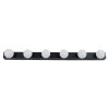 GLOBOSTAR® BELLA 60452 Μοντέρνο Φωτιστικό Τοίχου - Απλίκα Καθρέπτη Μπάνιου LED 18W 2052lm 300° AC 220-240V IP44 Φυσικό Λευκό 4500K - Bridgelux COB Chip & TÜV SÜD Driver - Μαύρο Ματ & Λευκό - Μ70 x Π11 x Υ6cm - 3 Χρόνια Εγγύηση