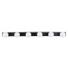 GLOBOSTAR® BELLA 60452 Μοντέρνο Φωτιστικό Τοίχου - Απλίκα Καθρέπτη Μπάνιου LED 18W 2052lm 300° AC 220-240V IP44 Φυσικό Λευκό 4500K - Bridgelux COB Chip & TÜV SÜD Driver - Μαύρο Ματ & Λευκό - Μ70 x Π11 x Υ6cm - 3 Χρόνια Εγγύηση