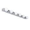 GLOBOSTAR® BELLA 60453 Μοντέρνο Φωτιστικό Τοίχου - Απλίκα Καθρέπτη Μπάνιου LED 18W 2052lm 300° AC 220-240V IP44 Φυσικό Λευκό 4500K - Bridgelux COB Chip & TÜV SÜD Driver - Ασημί & Λευκό - Μ70 x Π11 x Υ6cm - 3 Χρόνια Εγγύηση