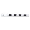 GLOBOSTAR® BELLA 60453 Μοντέρνο Φωτιστικό Τοίχου - Απλίκα Καθρέπτη Μπάνιου LED 18W 2052lm 300° AC 220-240V IP44 Φυσικό Λευκό 4500K - Bridgelux COB Chip & TÜV SÜD Driver - Ασημί & Λευκό - Μ70 x Π11 x Υ6cm - 3 Χρόνια Εγγύηση