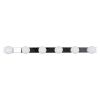 GLOBOSTAR® BELLA 60453 Μοντέρνο Φωτιστικό Τοίχου - Απλίκα Καθρέπτη Μπάνιου LED 18W 2052lm 300° AC 220-240V IP44 Φυσικό Λευκό 4500K - Bridgelux COB Chip & TÜV SÜD Driver - Ασημί & Λευκό - Μ70 x Π11 x Υ6cm - 3 Χρόνια Εγγύηση