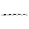 GLOBOSTAR® BELLA 60453 Μοντέρνο Φωτιστικό Τοίχου - Απλίκα Καθρέπτη Μπάνιου LED 18W 2052lm 300° AC 220-240V IP44 Φυσικό Λευκό 4500K - Bridgelux COB Chip & TÜV SÜD Driver - Ασημί & Λευκό - Μ70 x Π11 x Υ6cm - 3 Χρόνια Εγγύηση