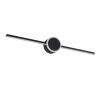 GLOBOSTAR® OPAL 60454 Μοντέρνο Φωτιστικό Τοίχου - Απλίκα Καθρέπτη Μπάνιου LED 14W 1600lm 180° AC 220-240V IP44 Φυσικό Λευκό 4500K - Lumileds SMD Chip & TÜV SÜD Driver - Μαύρο Ματ - Μ60 x Π6 x Υ10cm - 3 Χρόνια Εγγύηση