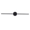 GLOBOSTAR® OPAL 60454 Μοντέρνο Φωτιστικό Τοίχου - Απλίκα Καθρέπτη Μπάνιου LED 14W 1600lm 180° AC 220-240V IP44 Φυσικό Λευκό 4500K - Lumileds SMD Chip & TÜV SÜD Driver - Μαύρο Ματ - Μ60 x Π6 x Υ10cm - 3 Χρόνια Εγγύηση