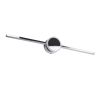 GLOBOSTAR® OPAL 60455 Μοντέρνο Φωτιστικό Τοίχου - Απλίκα Καθρέπτη Μπάνιου LED 14W 1600lm 180° AC 220-240V IP44 Φυσικό Λευκό 4500K - Lumileds SMD Chip & TÜV SÜD Driver - Νίκελ Χρώμιο - Μ60 x Π6 x Υ10cm - 3 Χρόνια Εγγύηση