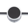 GLOBOSTAR® OPAL 60455 Μοντέρνο Φωτιστικό Τοίχου - Απλίκα Καθρέπτη Μπάνιου LED 14W 1600lm 180° AC 220-240V IP44 Φυσικό Λευκό 4500K - Lumileds SMD Chip & TÜV SÜD Driver - Νίκελ Χρώμιο - Μ60 x Π6 x Υ10cm - 3 Χρόνια Εγγύηση