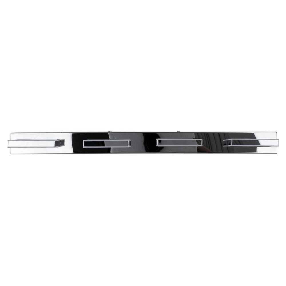 GLOBOSTAR® KARLA 60456 Μοντέρνο Φωτιστικό Τοίχου - Απλίκα Καθρέπτη Μπάνιου LED 14W 1600lm 180° AC 220-240V IP44 Φυσικό Λευκό 4500K - Lumileds SMD Chip & TÜV SÜD Driver - Νίκελ Χρώμιο - Μ60 x Π9 x Υ5cm - 3 Χρόνια Εγγύηση