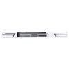 GLOBOSTAR® KARLA 60456 Μοντέρνο Φωτιστικό Τοίχου - Απλίκα Καθρέπτη Μπάνιου LED 14W 1600lm 180° AC 220-240V IP44 Φυσικό Λευκό 4500K - Lumileds SMD Chip & TÜV SÜD Driver - Νίκελ Χρώμιο - Μ60 x Π9 x Υ5cm - 3 Χρόνια Εγγύηση