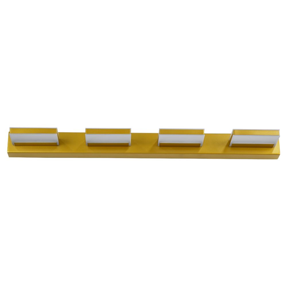 GLOBOSTAR® KARLA 60457 Μοντέρνο Φωτιστικό Τοίχου - Απλίκα Καθρέπτη Μπάνιου LED 14W 1600lm 180° AC 220-240V IP44 Φυσικό Λευκό 4500K - Lumileds SMD Chip & TÜV SÜD Driver - Χρυσό - Μ60 x Π9 x Υ5cm - 3 Χρόνια Εγγύηση