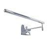 GLOBOSTAR® FRIDA 60458 Μοντέρνο Φωτιστικό Τοίχου - Απλίκα Καθρέπτη Μπάνιου LED 12W 1400lm 120° AC 220-240V IP44 Φυσικό Λευκό 4500K - Lumileds SMD Chip & TÜV SÜD Driver - Νίκελ Χρώμιο - Μ51 x Π25 x Υ10cm - 3 Χρόνια Εγγύηση