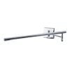 GLOBOSTAR® FRIDA 60458 Μοντέρνο Φωτιστικό Τοίχου - Απλίκα Καθρέπτη Μπάνιου LED 12W 1400lm 120° AC 220-240V IP44 Φυσικό Λευκό 4500K - Lumileds SMD Chip & TÜV SÜD Driver - Νίκελ Χρώμιο - Μ51 x Π25 x Υ10cm - 3 Χρόνια Εγγύηση