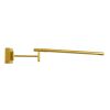 GLOBOSTAR® FRIDA 60459 Μοντέρνο Φωτιστικό Τοίχου - Απλίκα Καθρέπτη Μπάνιου LED 12W 1400lm 120° AC 220-240V IP44 Φυσικό Λευκό 4500K - Lumileds SMD Chip & TÜV SÜD Driver - Χρυσό Βούρτσας - Μ51 x Π25 x Υ10cm - 3 Χρόνια Εγγύηση