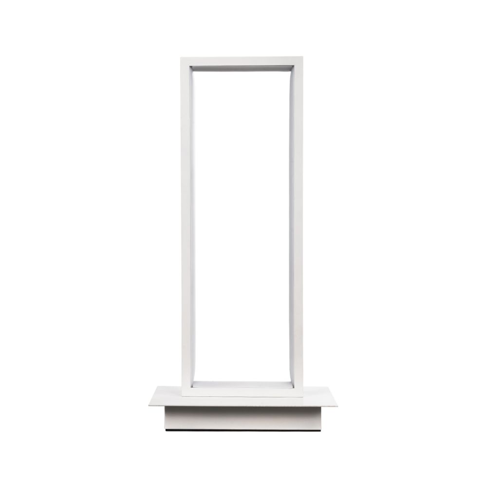 GLOBOSTAR® CORNELIE 60461 Μοντέρνο Επιτραπέζιο Φωτιστικό LED CCT 18W 1980lm 200° AC 220-240V IP20 Ρυθμιζόμενο Λευκό CCT με On/Off 2700K/4500K/6000K - Lumileds SMD Chip - Λευκό - Μ18 x Π10 x Υ36cm - 3 Χρόνια Εγγύηση
