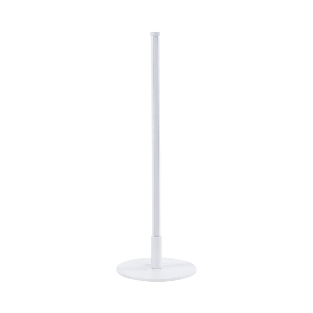 GLOBOSTAR® DALUMA 60468 Μοντέρνο Επιτραπέζιο Φωτιστικό LED 8W 880lm 200° AC 220-240V IP20 Ρυθμιζόμενο Λευκό CCT με On/Off 2700K/4500K/6000K - Lumileds SMD Chip - Λευκό - Μ15 x Π15 x Υ46cm - 3 Χρόνια Εγγύηση