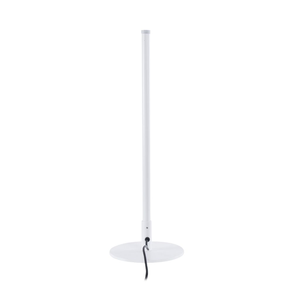 GLOBOSTAR® DALUMA 60468 Μοντέρνο Επιτραπέζιο Φωτιστικό LED 8W 880lm 200° AC 220-240V IP20 Ρυθμιζόμενο Λευκό CCT με On/Off 2700K/4500K/6000K - Lumileds SMD Chip - Λευκό - Μ15 x Π15 x Υ46cm - 3 Χρόνια Εγγύηση