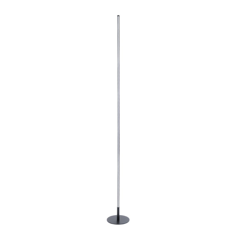 GLOBOSTAR® DALUMA 60470 Μοντέρνο Επιδαπέδιο Φωτιστικό LED 24W 2640lm 200° AC 220-240V IP20 Ρυθμιζόμενο Λευκό CCT με On/Off 2700K/4500K/6000K - Lumileds SMD Chip - Μαύρο Ματ - Μ18 x Π18 x Υ160cm - 3 Χρόνια Εγγύηση