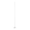 GLOBOSTAR® DALUMA 60471 Μοντέρνο Επιδαπέδιο Φωτιστικό LED 24W 2640lm 200° AC 220-240V IP20 Ρυθμιζόμενο Λευκό CCT με On/Off 2700K/4500K/6000K - Lumileds SMD Chip - Λευκό - Μ18 x Π18 x Υ160cm - 3 Χρόνια Εγγύηση