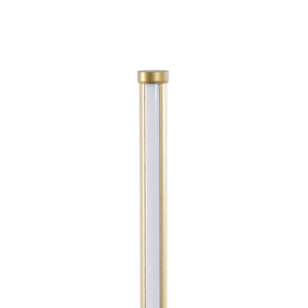 GLOBOSTAR® DALUMA 60472 Μοντέρνο Επιδαπέδιο Φωτιστικό LED 24W 2640lm 200° AC 220-240V IP20 Ρυθμιζόμενο Λευκό CCT με On/Off 2700K/4500K/6000K - Lumileds SMD Chip - Σατινέ Χρυσό Βούρτσας - Μ18 x Π18 x Υ160cm - 3 Χρόνια Εγγύηση