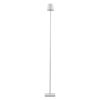 GLOBOSTAR® NEGA 60478 Μοντέρνο Επιδαπέδιο Φωτιστικό LED 2.2W 154lm 360° DC 5V με USB 2.0 με Επαναφορτιζόμενη Μπαταρία Li-ion 3.7V 4000mAh IP44 Θερμό Λευκό 2700K με Αφή Dimmable - Lumileds SMD Chip - Λευκό - Μ10 x Π10 x Υ135cm - 2 Χρόνια Εγγύηση