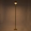 GLOBOSTAR® NEGA 60479 Μοντέρνο Επιδαπέδιο Φωτιστικό LED 2.2W 154lm 360° DC 5V με USB 2.0 με Επαναφορτιζόμενη Μπαταρία Li-ion 3.7V 4000mAh IP44 Θερμό Λευκό 2700K με Αφή Dimmable - Lumileds SMD Chip - Χρυσό Πλατίνα - Μ10 x Π10 x Υ135cm - 2 Χρόνια Εγγύηση
