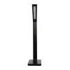 GLOBOSTAR® TEBLA 60482 Μοντέρνο Επιτραπέζιο Φωτιστικό Γραφείου με Ασύρματη Φόρτιση 5W 1A LED 5W 500lm 120° AC 220-240V IP20 Ρυθμιζόμενο Λευκό CCT με Αφή 2700K/4500K/6000K Dimmable - Bridgelux SMD Chip - Μαύρο - Μ11 x Π31 x Υ52cm - 2 Χρόνια Εγγύηση