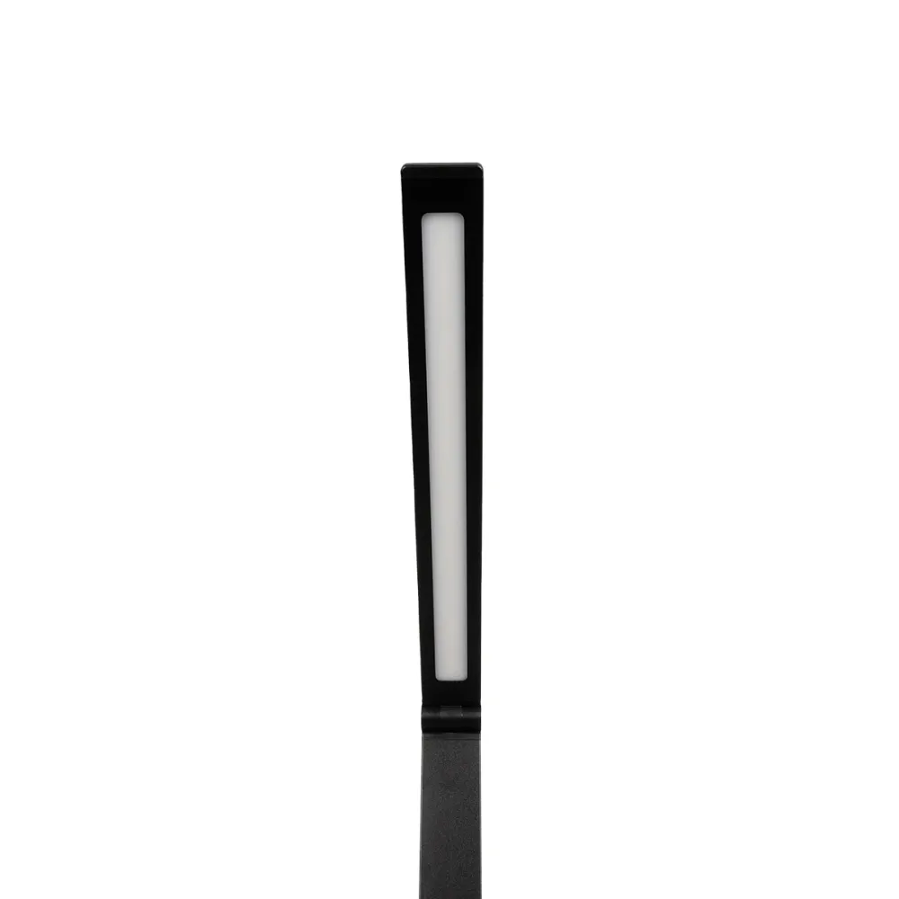 GLOBOSTAR® TEBLA 60482 Μοντέρνο Επιτραπέζιο Φωτιστικό Γραφείου με Ασύρματη Φόρτιση 5W 1A LED 5W 500lm 120° AC 220-240V IP20 Ρυθμιζόμενο Λευκό CCT με Αφή 2700K/4500K/6000K Dimmable - Bridgelux SMD Chip - Μαύρο - Μ11 x Π31 x Υ52cm - 2 Χρόνια Εγγύηση