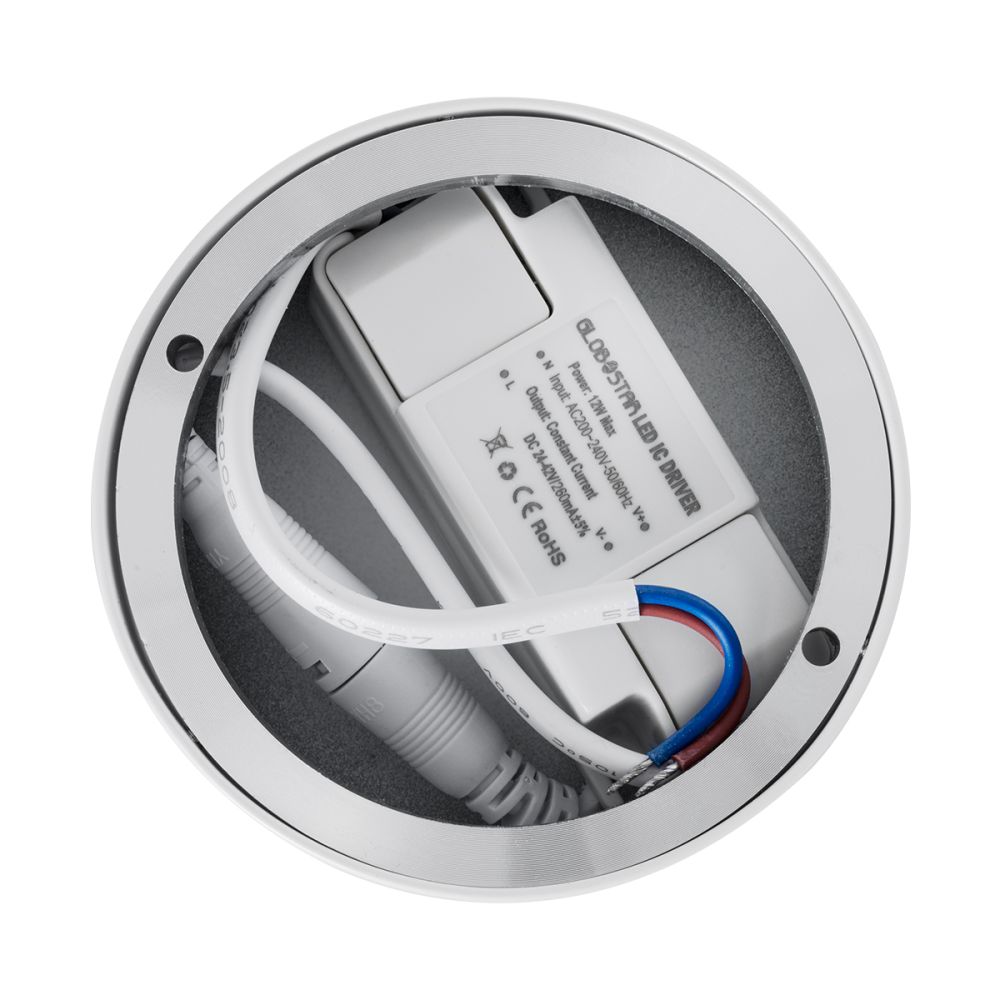 GLOBOSTAR® DETRONIC 60501 Κινούμενο Downlight Σποτ LED 10W 1300lm 24° AC 220-240V IP20 Φυσικό Λευκό 4500K - Bridgelux COB Chip & TÜV SÜD Driver - Λευκό Ματ - Μ9 x Π9 x Υ16cm - 5 Χρόνια Εγγύηση