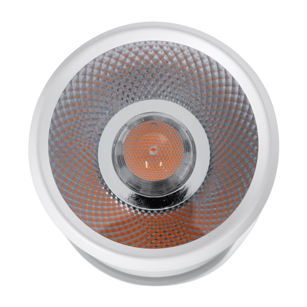 GLOBOSTAR® DETRONIC 60502 Κινούμενο Downlight Σποτ LED 10W 1250lm 24° AC 220-240V IP20 Θερμό Λευκό 2700K - Bridgelux COB Chip & TÜV SÜD Driver - Λευκό Ματ - Μ9 x Π9 x Υ16cm - 5 Χρόνια Εγγύηση